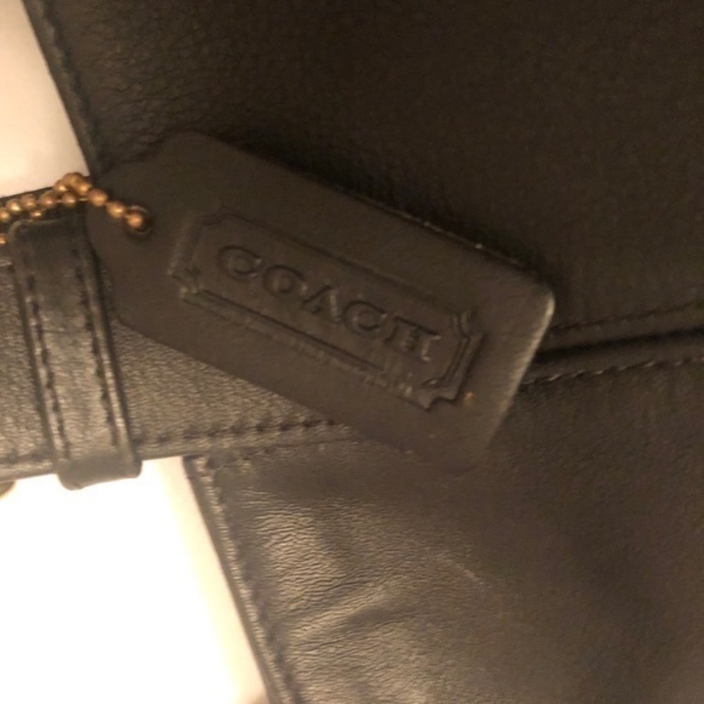 Coach vintage black leather tote waverly 4134 - Picture 5 of 16